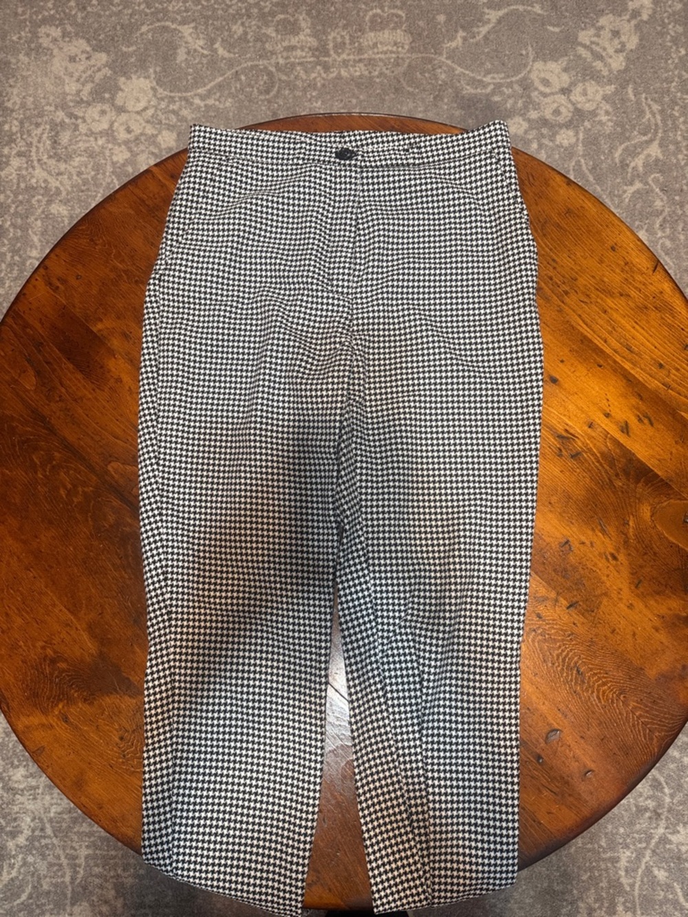 Black & White Houndstooth Trousers